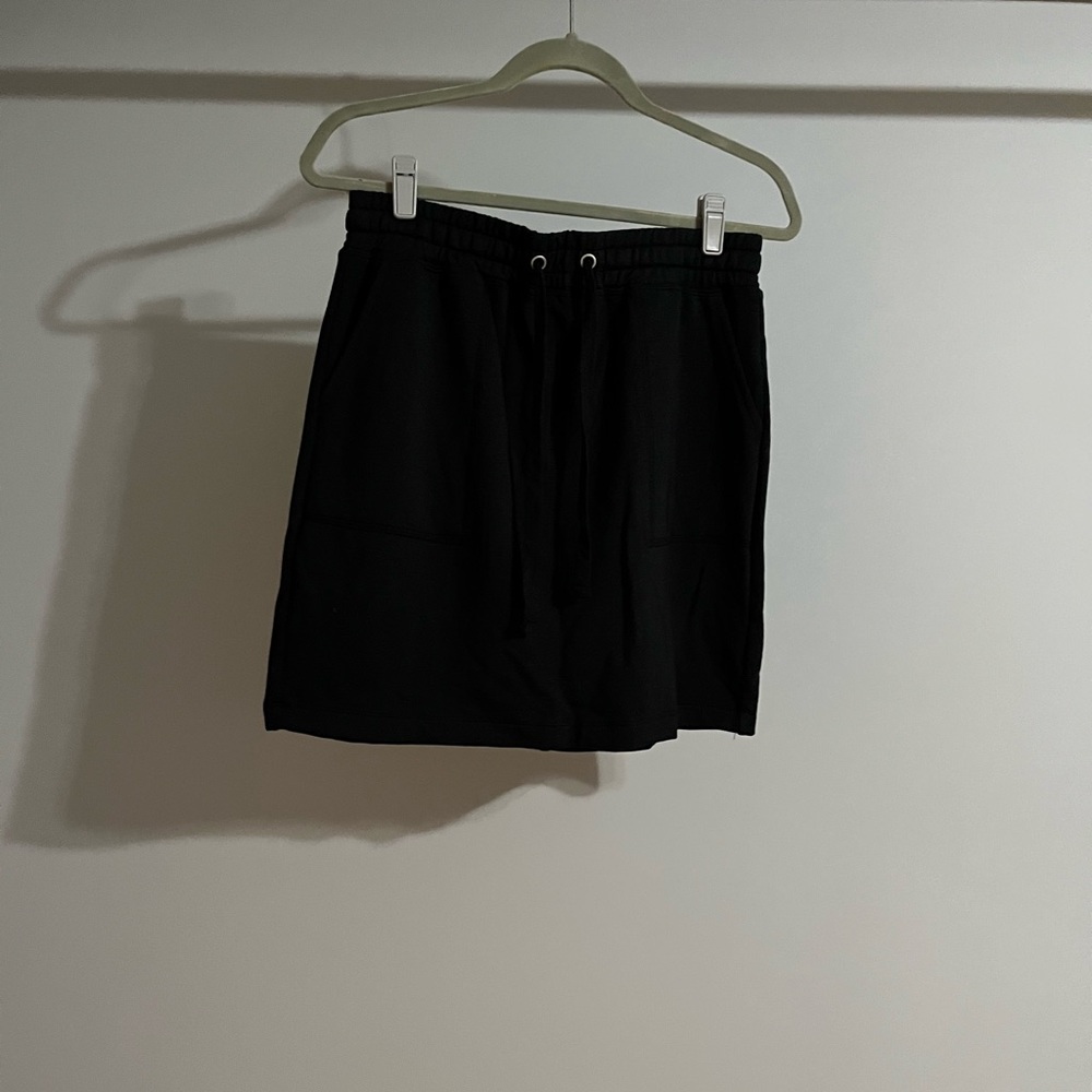Thread and Supply black mini skirt with ties